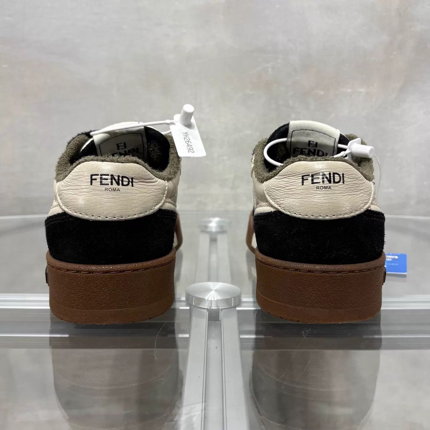 Fendi Fendi Match Black White Brown Sneakers 37 Size US 6.5 / IT 36.5 - 6 Thumbnail