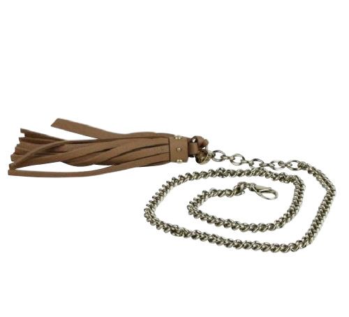 Gucci Women's Chain Tassel Gold / Beige Leather Belt (85 / 34) Size ONE SIZE - 1 Thumbnail