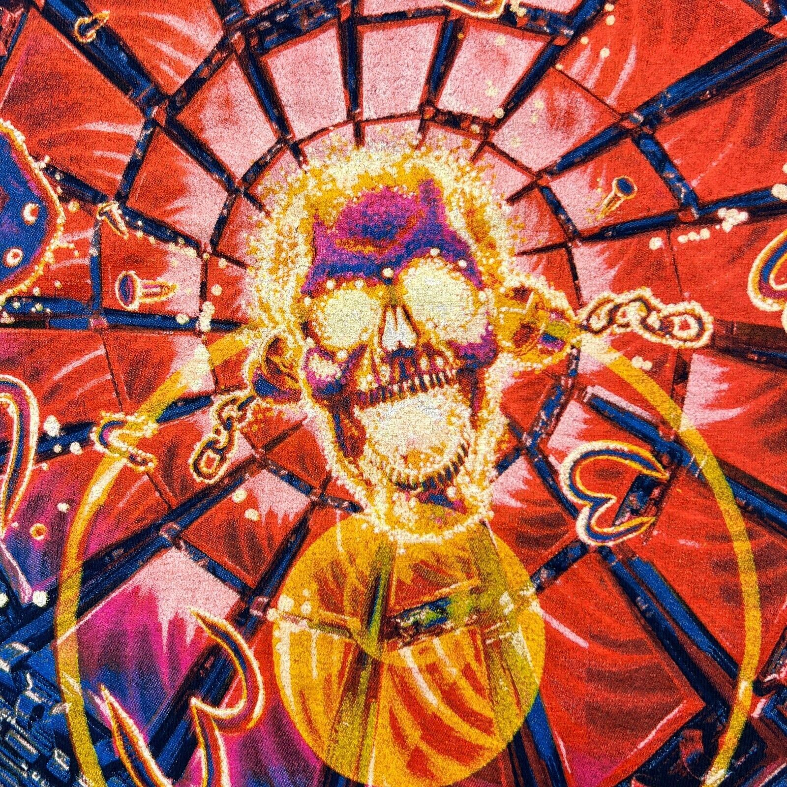 Band Tees × Megadeth × Vintage VTG 2022 Megadeth XL Super Collider Skull Graphic Band Tee Size US XL / EU 56 / 4 - 3 Thumbnail