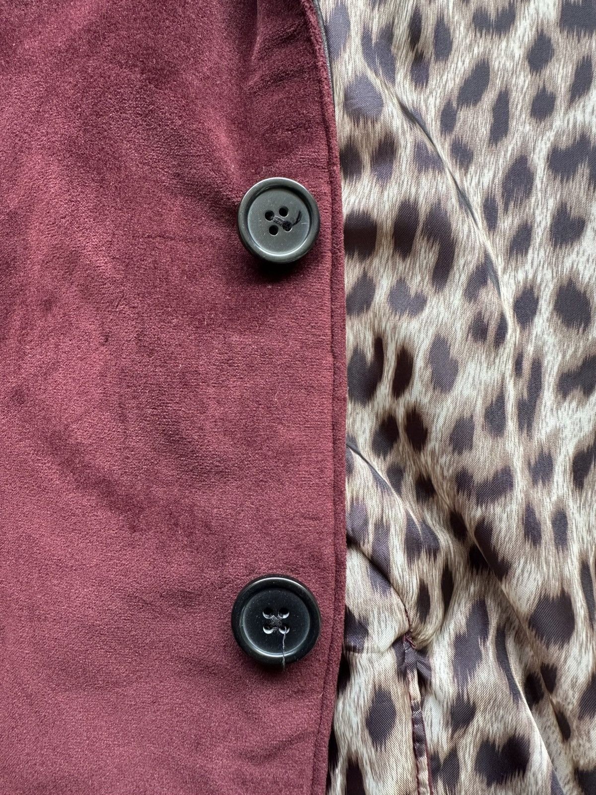 JACKROSE 00's Jackrose Luv Maison burgundy trim leather blazer Size US M / EU 48-50 / 2 - 8 Thumbnail