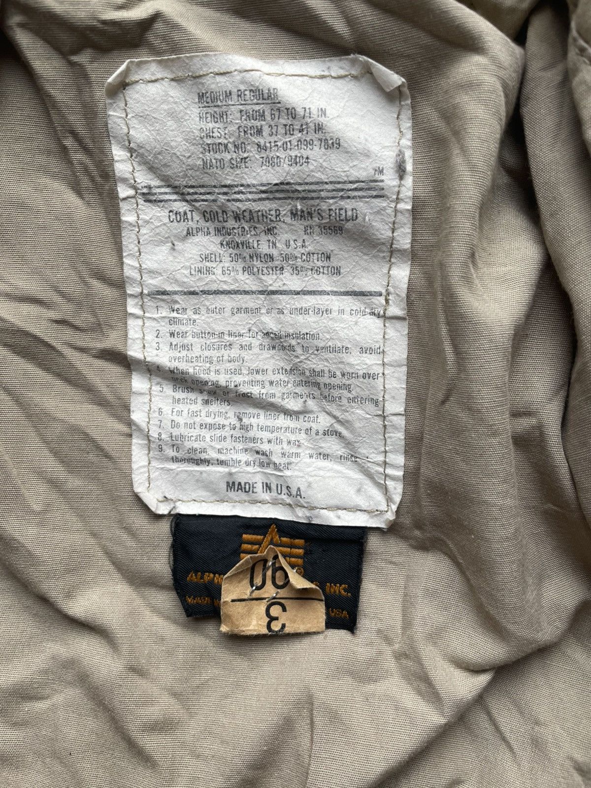 Alpha Industries Vintage Alpha Industries Field Coat Jacket MediumMade in USA Size US M / EU 48-50 / 2 - 5 Thumbnail