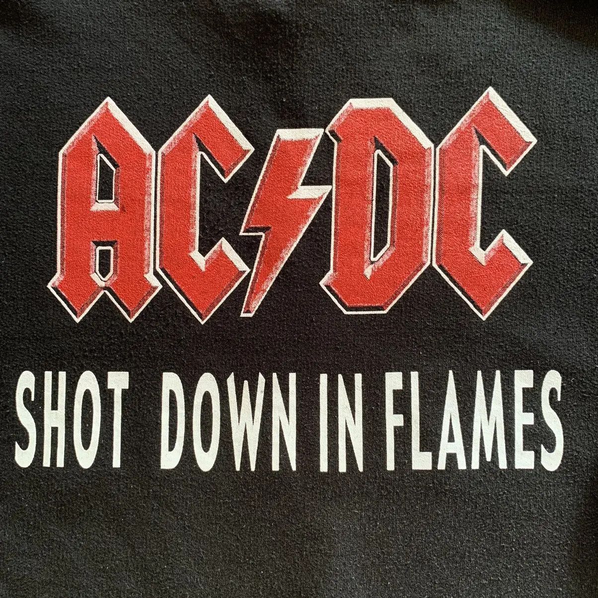 Band Tees × Vintage Vintage AC/DC 00s Shot down in flames hoodie Size US L / EU 52-54 / 3 - 7 Thumbnail