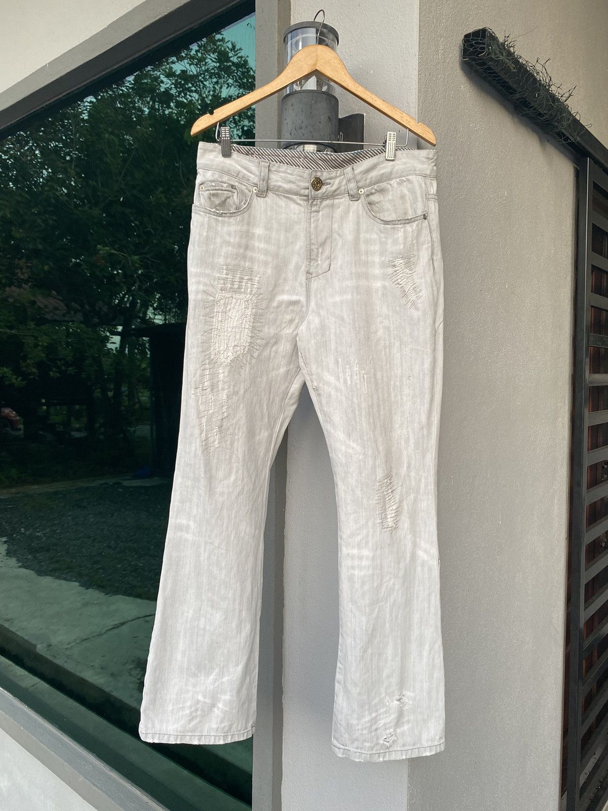 Japanese Brand × Vintage Vintage Distressed Sashiko Size US 35 - 1 Thumbnail