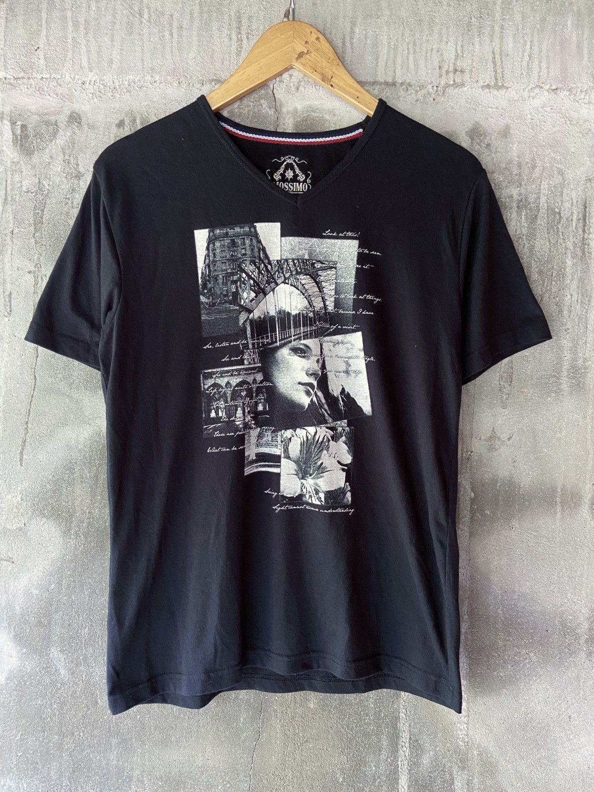 image of Beauty Beast x If Six Was Nine See , Listen And Be Commercial Mossimo Tee in Black (Size Medium)