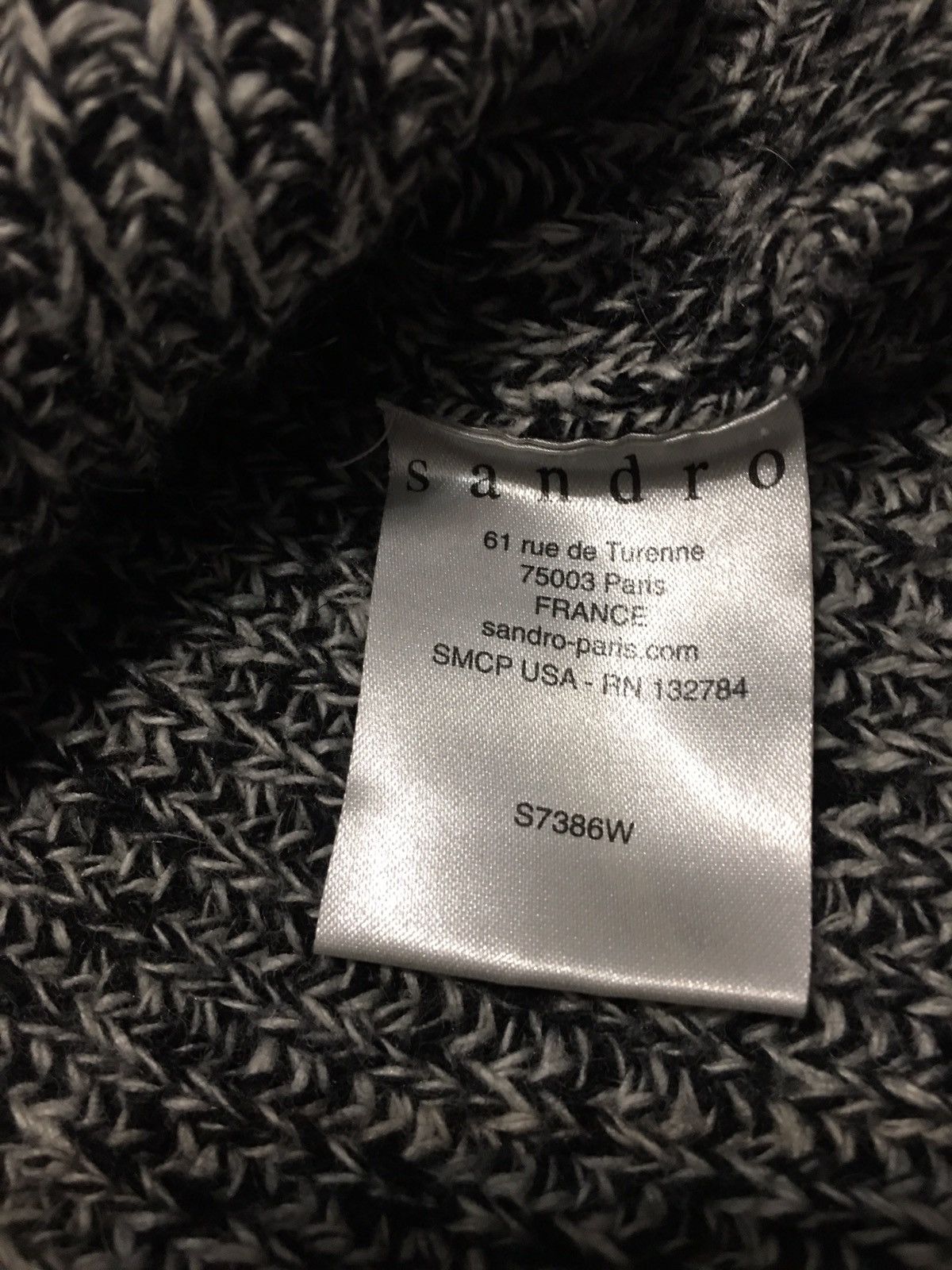 Sandro SANDRO Paris Grey Knit Wool Angora Cashmere Sweater Size L Size L / US 10 / IT 46 - 9 Thumbnail
