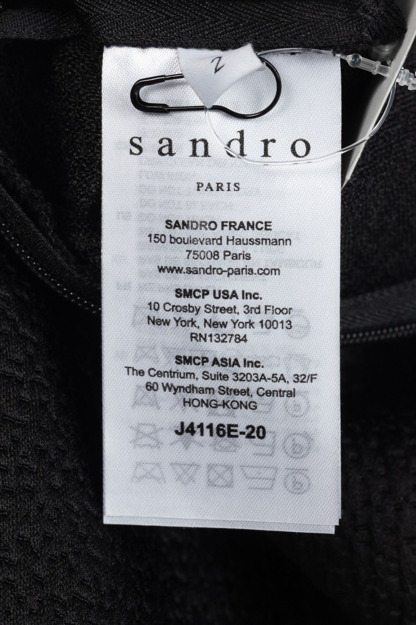Sandro Sandro Black Textured-Satin A-Line Mini Skirt Size 25" / US 0 / IT 36 - 6 Thumbnail