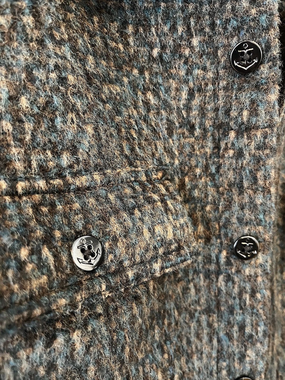 Stussy Stussy Speckled Wool CPO Shirt Size US L / EU 52-54 / 3 - 3 Thumbnail