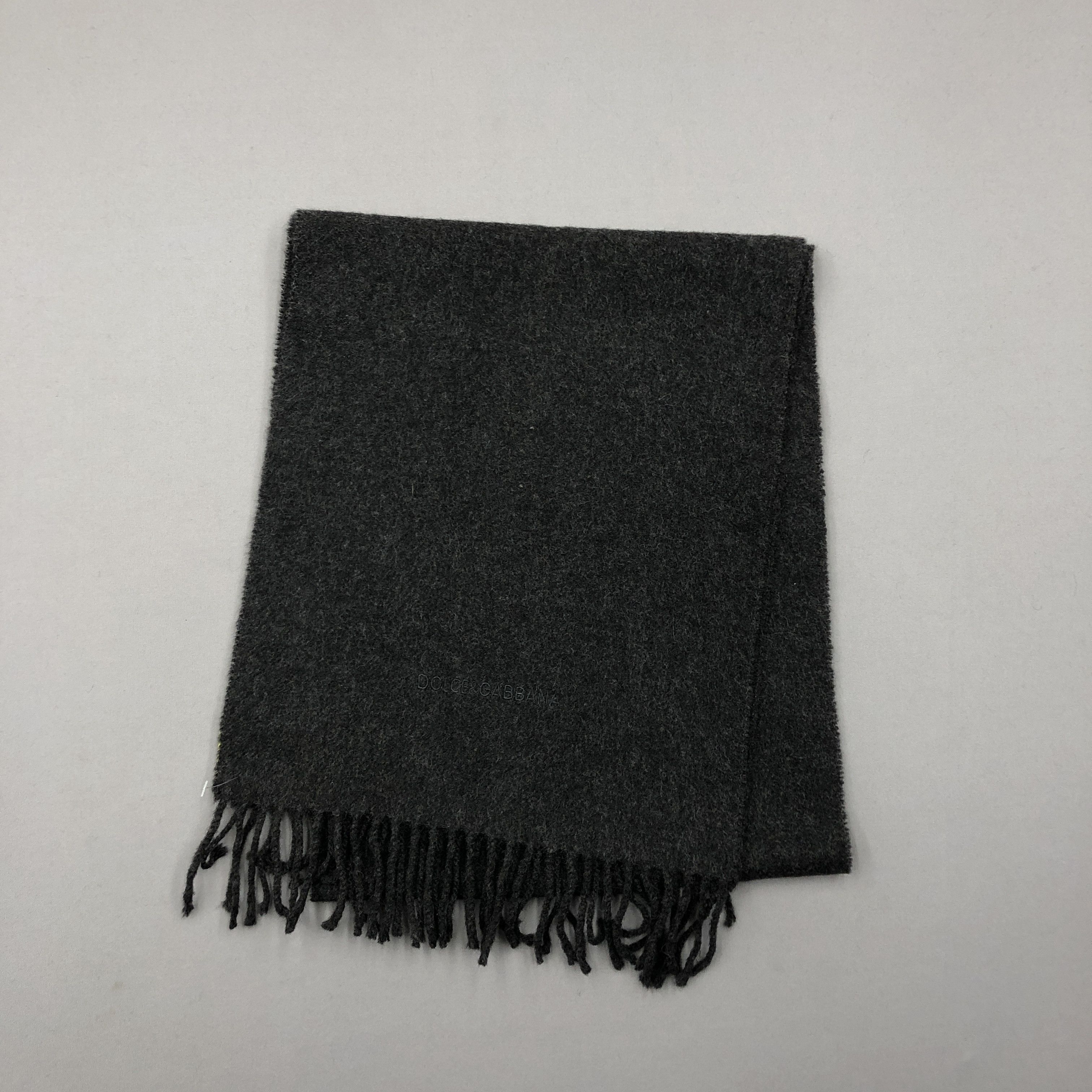 Dolce & Gabbana Vintage Dolce Gabbana Scarf Fringe Wool Cashmere Scarves Size ONE SIZE - 3 Thumbnail