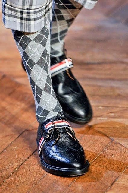 Thom Browne Thom Browne Battle color stripe tied leather shoes Size US 9 / EU 42 - 8 Thumbnail