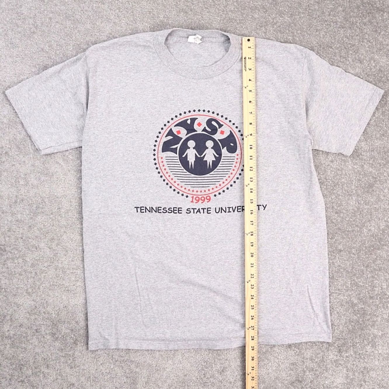 Vintage VINTAGE Tennessee State University XL Gray Short Sleeve Crew Neck T-Shirt Mens 90s College University Size US XL / EU 56 / 4 - 3 Thumbnail
