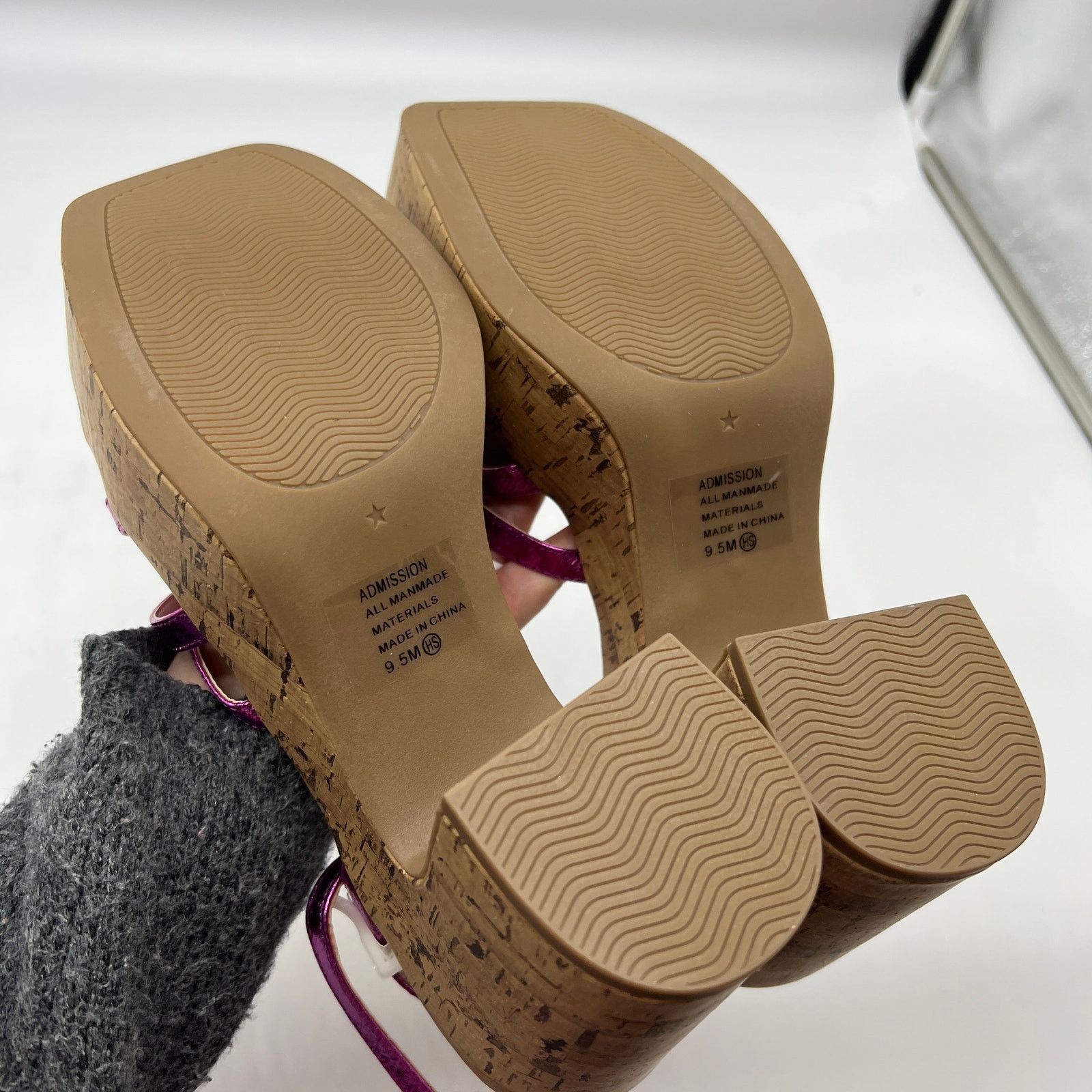 Other Pop Womens Kallie Heeled Sandals Pink Fuschia 9.5 Size US 9.5 / IT 39.5 - 9 Thumbnail