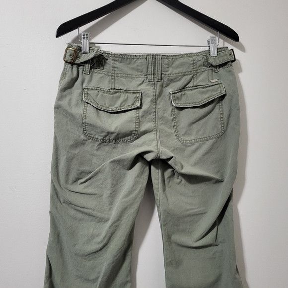Abercrombie & Fitch Vintage Y2K Abercrombie & Fitch Green Cargo Capri Pants Size 28" / US 6 / IT 42 - 6 Thumbnail