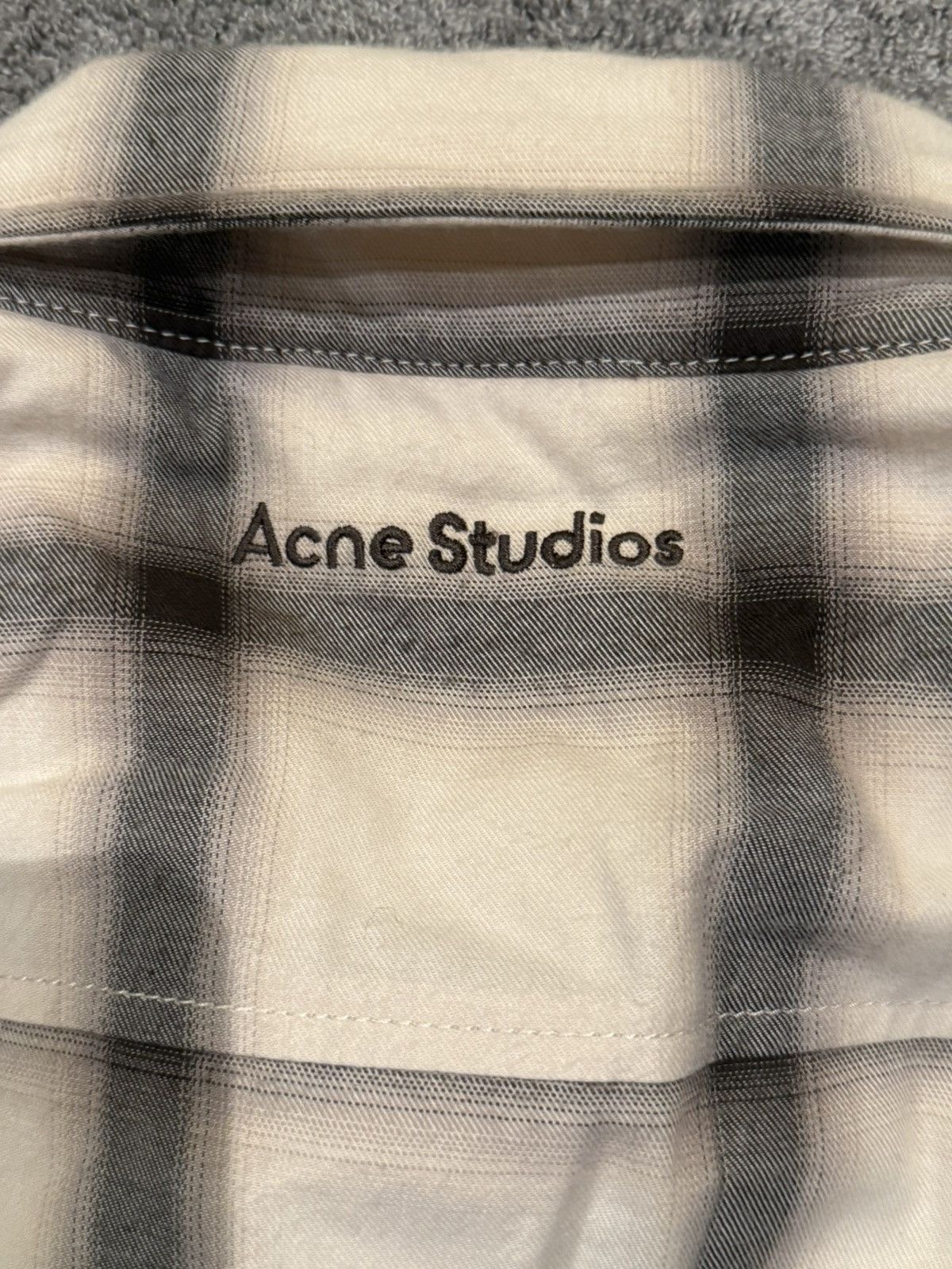 Acne Studios ACNE STUDIOS FLANNEL BUTTON-UP SHIRT SIZE 50 Size US M / EU 48-50 / 2 - 13 Thumbnail