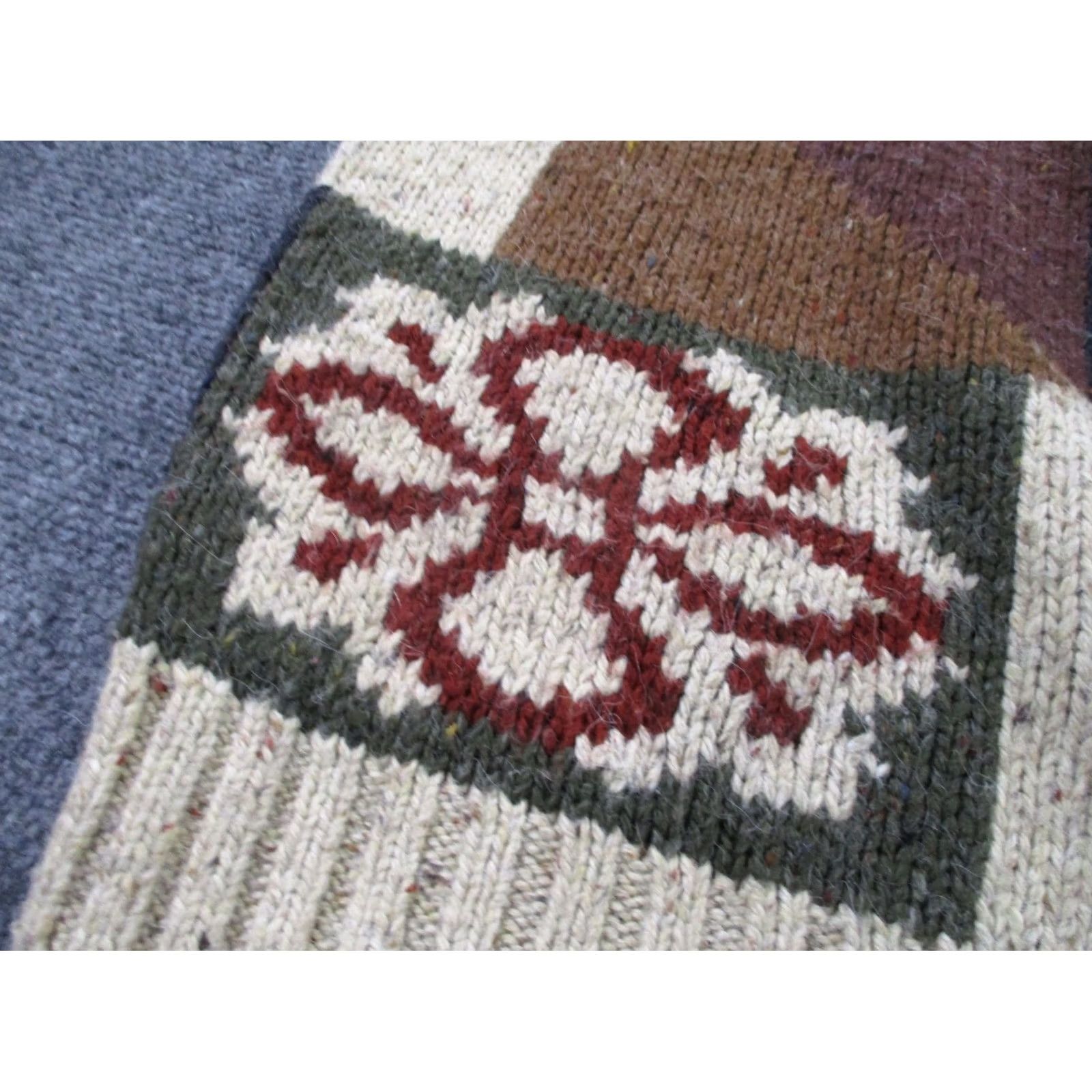 Vintage Vintage Cattivo Studio Sweater Men S Wool Pullover Snowflake Aztec Patchwork Size US S / EU 44-46 / 1 - 7 Thumbnail