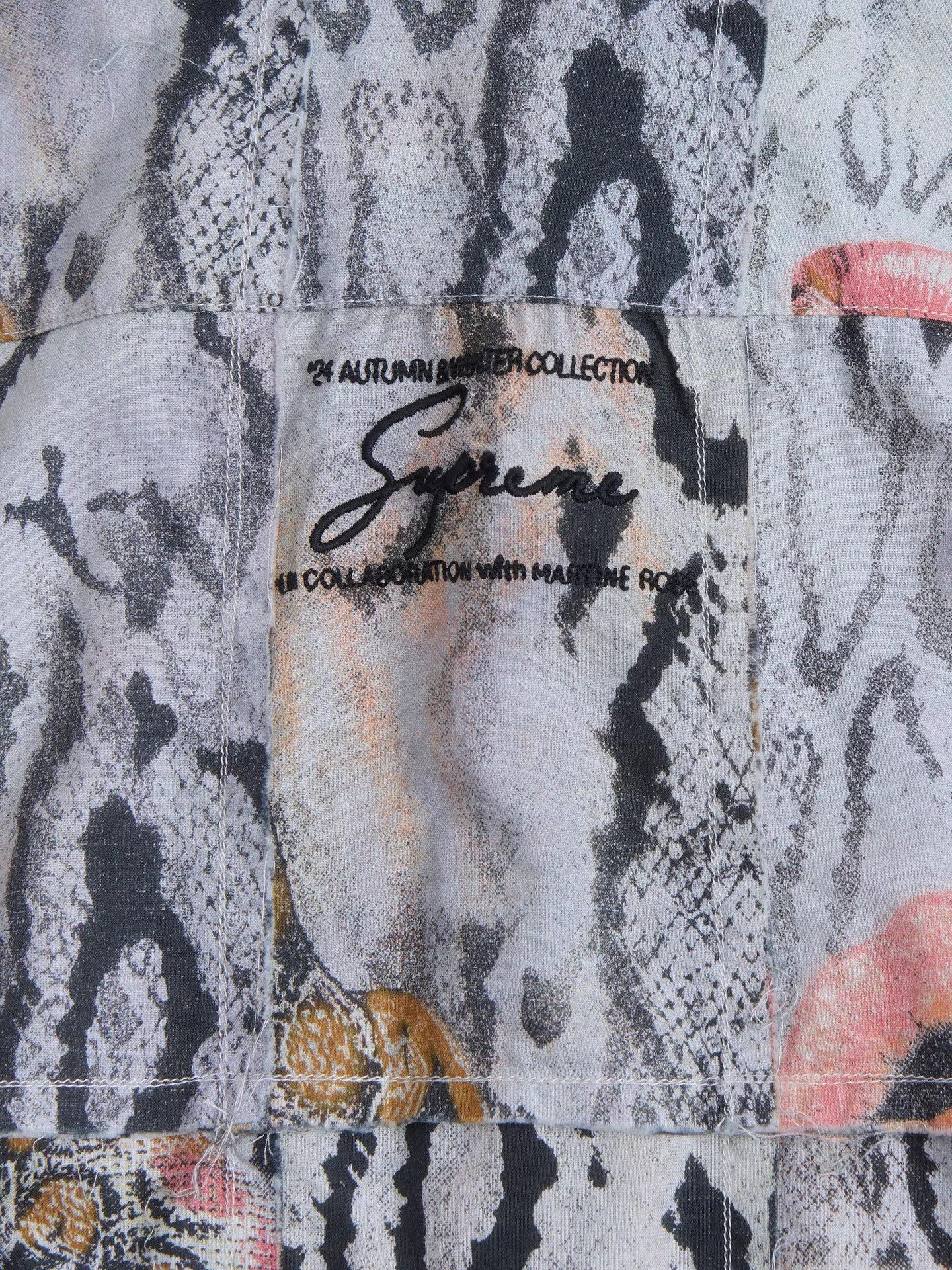 Supreme Supreme × Martine Rose 24AW Snake Print Paneled Shirt Size US M / EU 48-50 / 2 - 8 Thumbnail