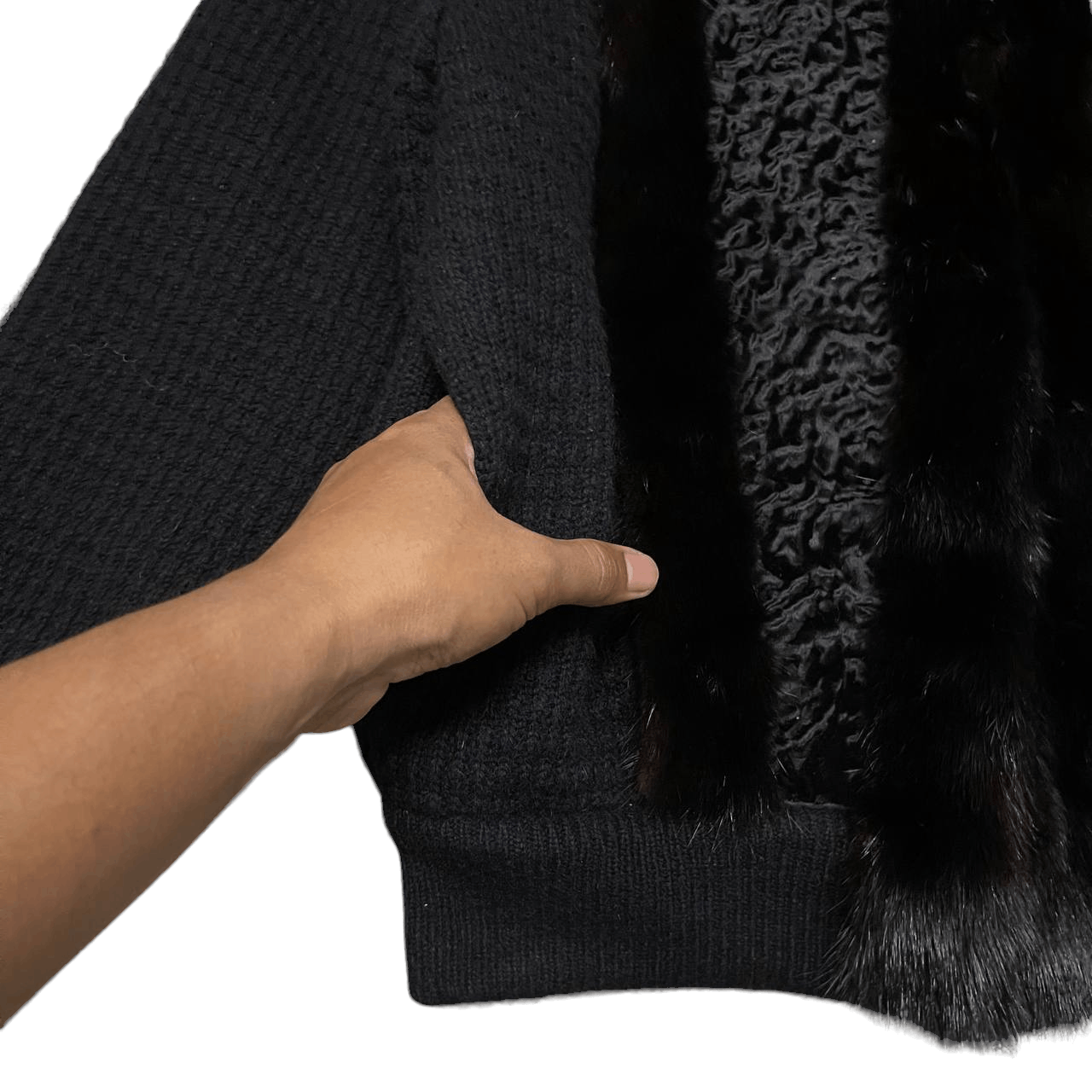 Issey Miyake Vintage Avagolf Wool Fur Baby Lamb Jacket Size US M / EU 48-50 / 2 - 5 Thumbnail