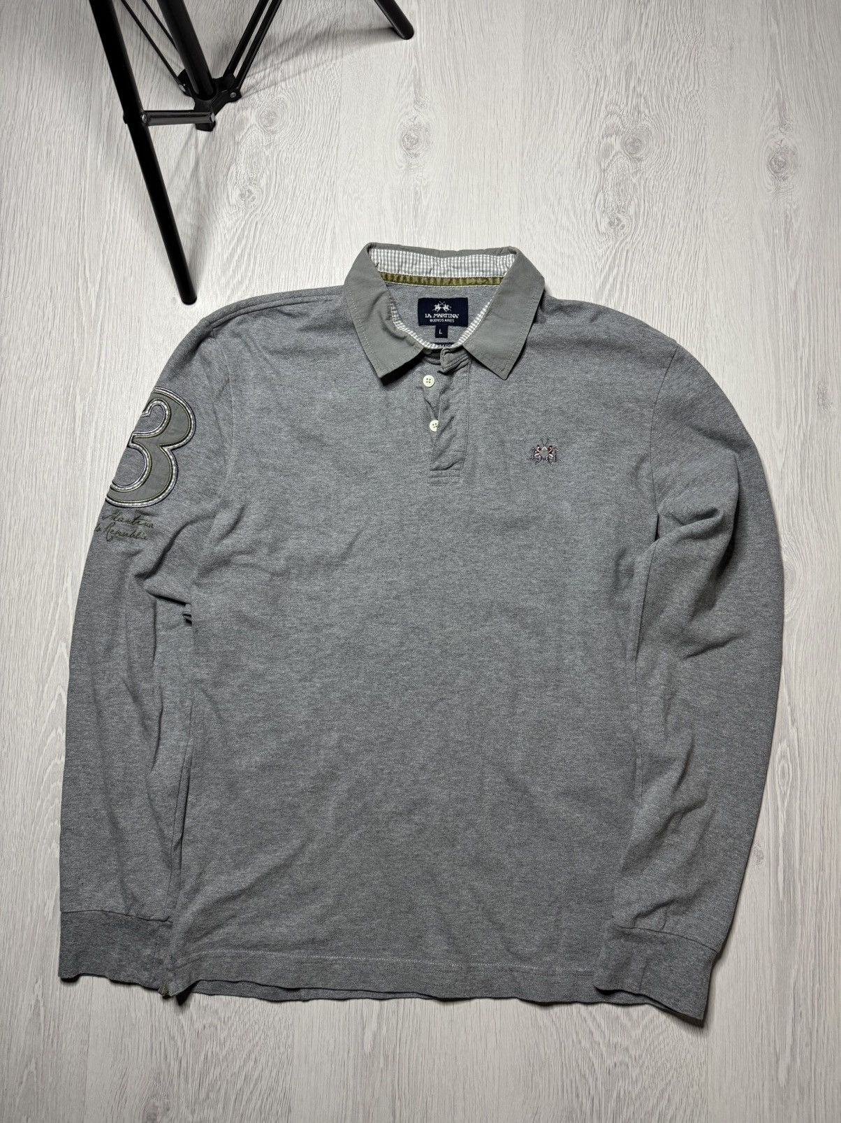 La Martina VINTAGE LA MARTINA POLO LONGSLEEVE SHIRT TEE Y2K Size US L / EU 52-54 / 3 - 1 Thumbnail