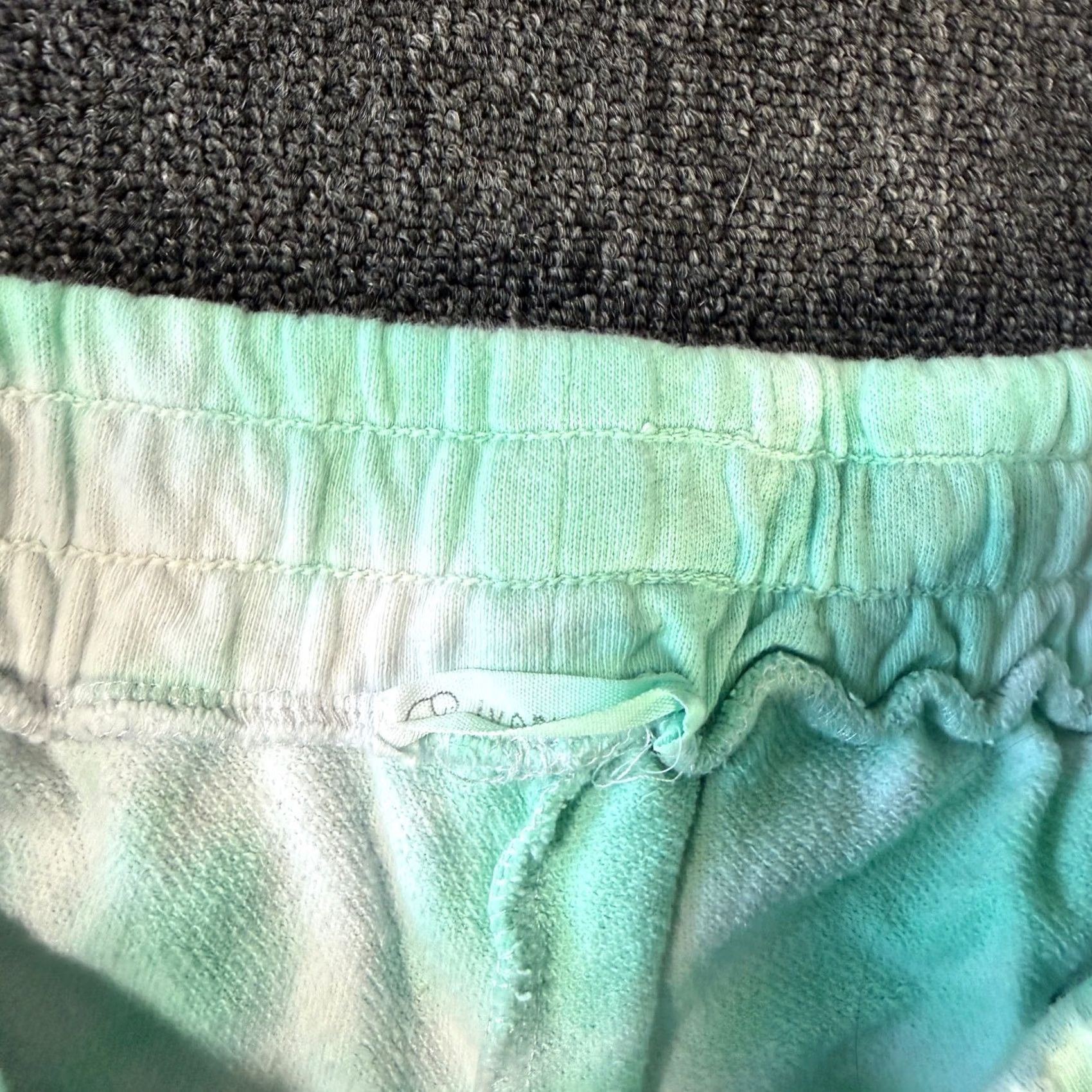 Vintage VINTAGE Tie Womens M Green Y2k Dye Mint White Drawstring Lounge Short Size 32" / US 10 / IT 46 - 3 Thumbnail