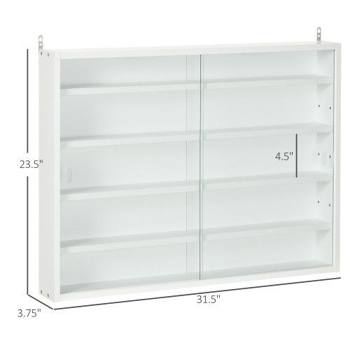 Designer × Homemade 5-Tier Display Cabinet, Glass Display Case with 2 Doors and Size US L / EU 52-54 / 3 - 4 Thumbnail