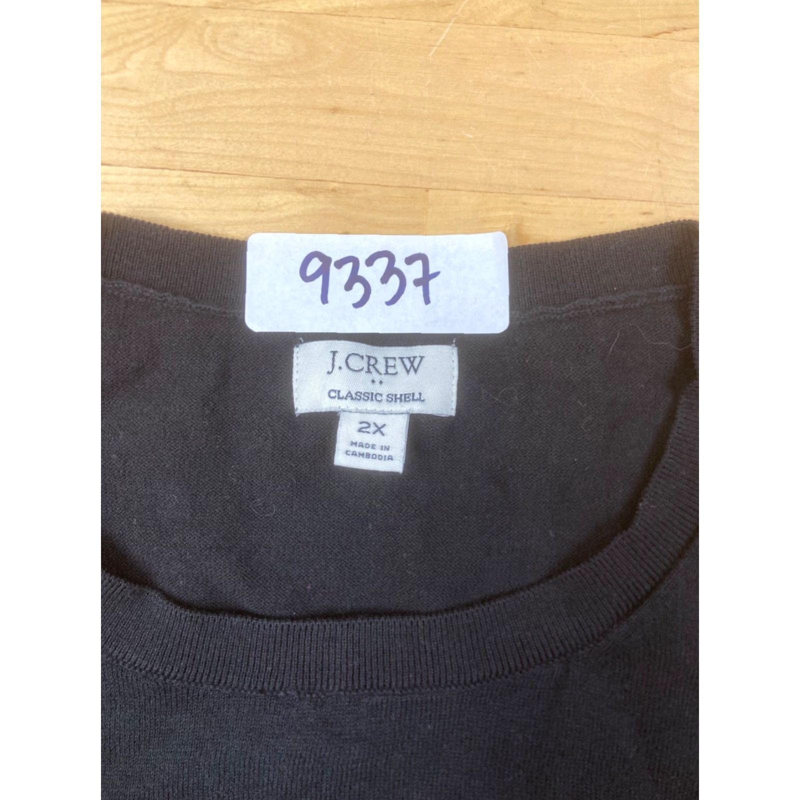 J.Crew J Crew Top Womens 2X Black Casual Sleeveless Cotton Classic Shell Size XXL / US 16-18 / IT 52-54 - 2 Thumbnail