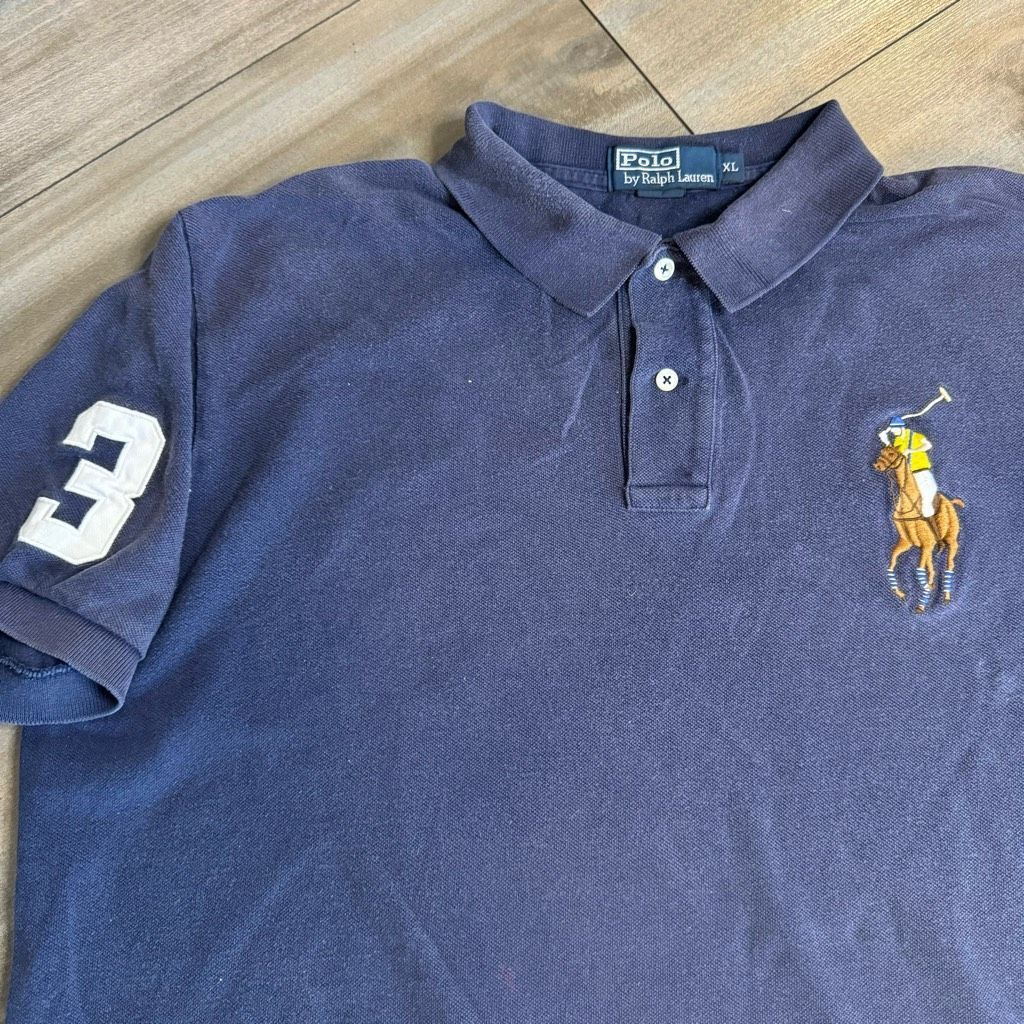 Polo Ralph Lauren Polo Ralph Lauren Big Pony Polo Navy Blue Men XL Bin O-46 Size US XL / EU 56 / 4 - 2 Thumbnail