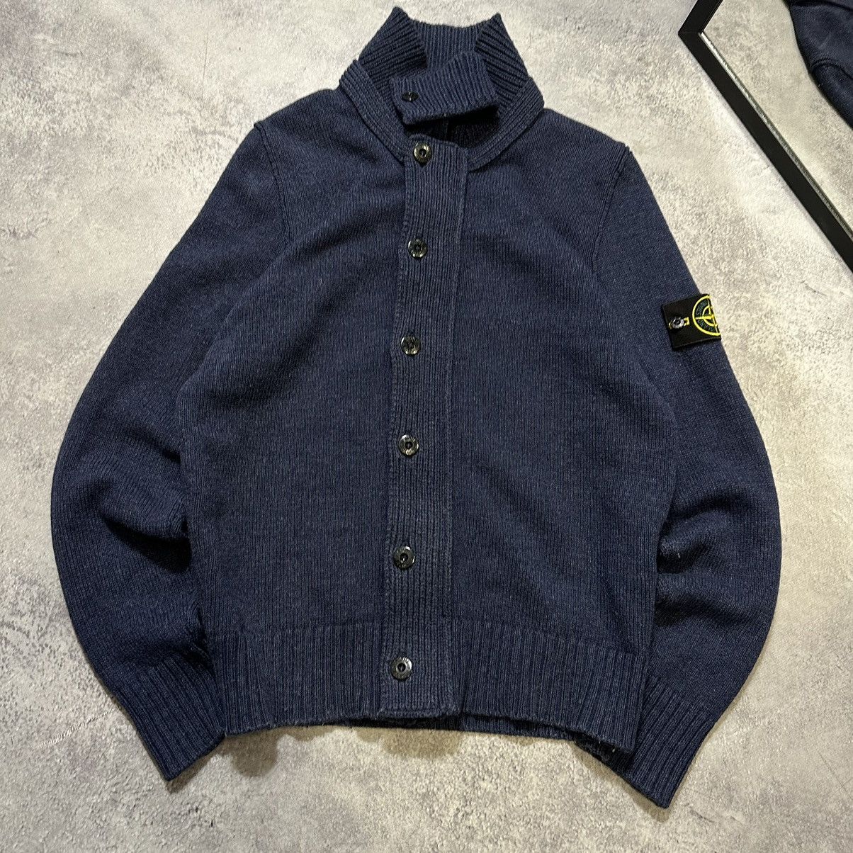 Stone Island × Vintage Vintage Stone Island sweater cardigan Size US M / EU 48-50 / 2 - 3 Thumbnail