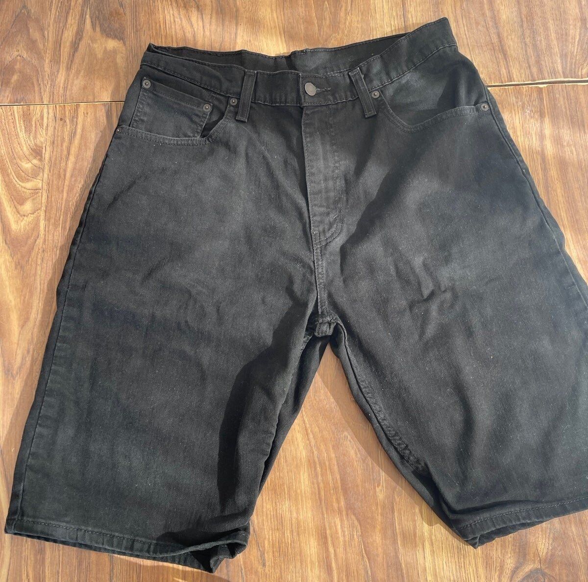 Levis' Regular Fit Mens Size 34 Two Denim Black/Blue Shorts