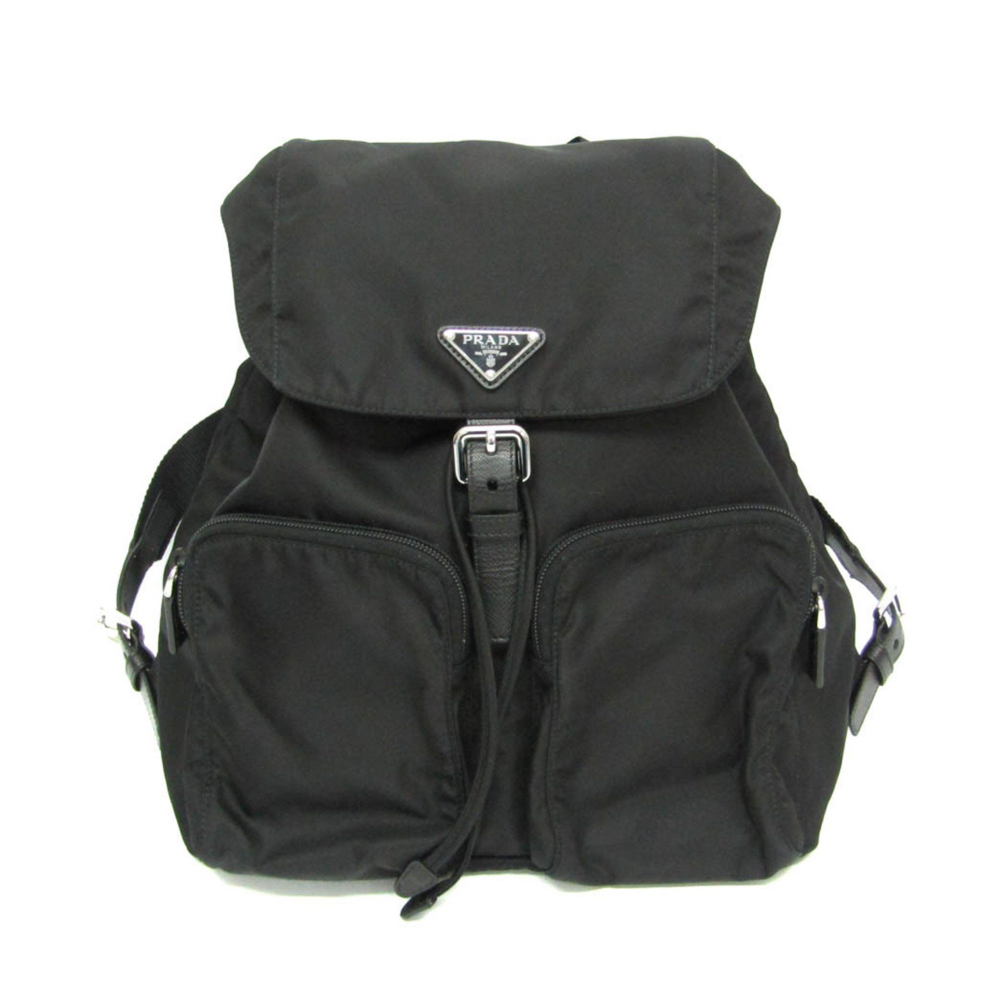 Prada Like new Prada nylon black backpack/daypack, black  display picture 2