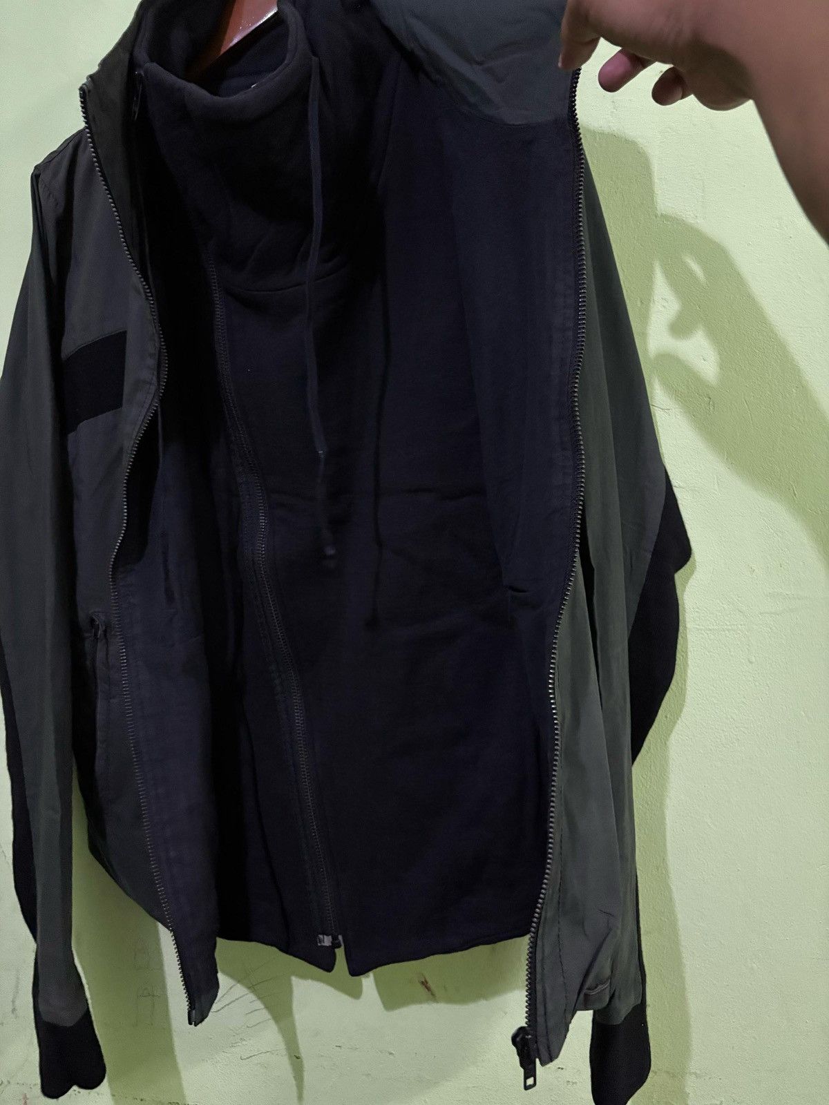 Helmut Lang Helmut Lang Asymmetric Hybrid Jacket Design Two Way Jacket Size US XS / EU 42 / 0 - 6 Thumbnail