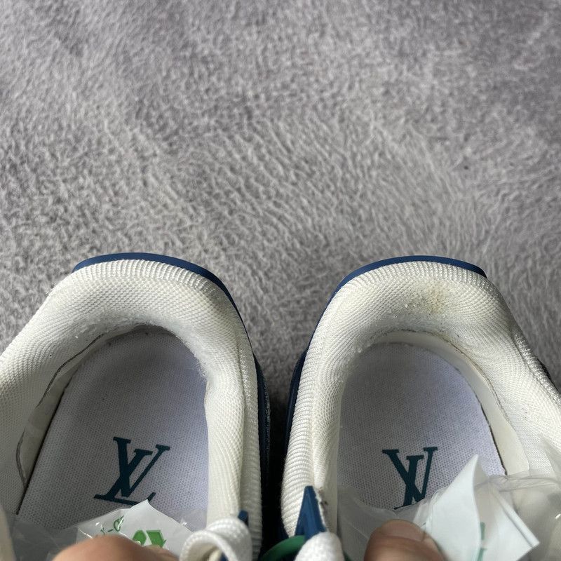 Louis Vuitton Louis Vuitton Denim Leather Low-Top Fashion Sneakers -2508 Size US 6 / IT 36 - 9 Thumbnail