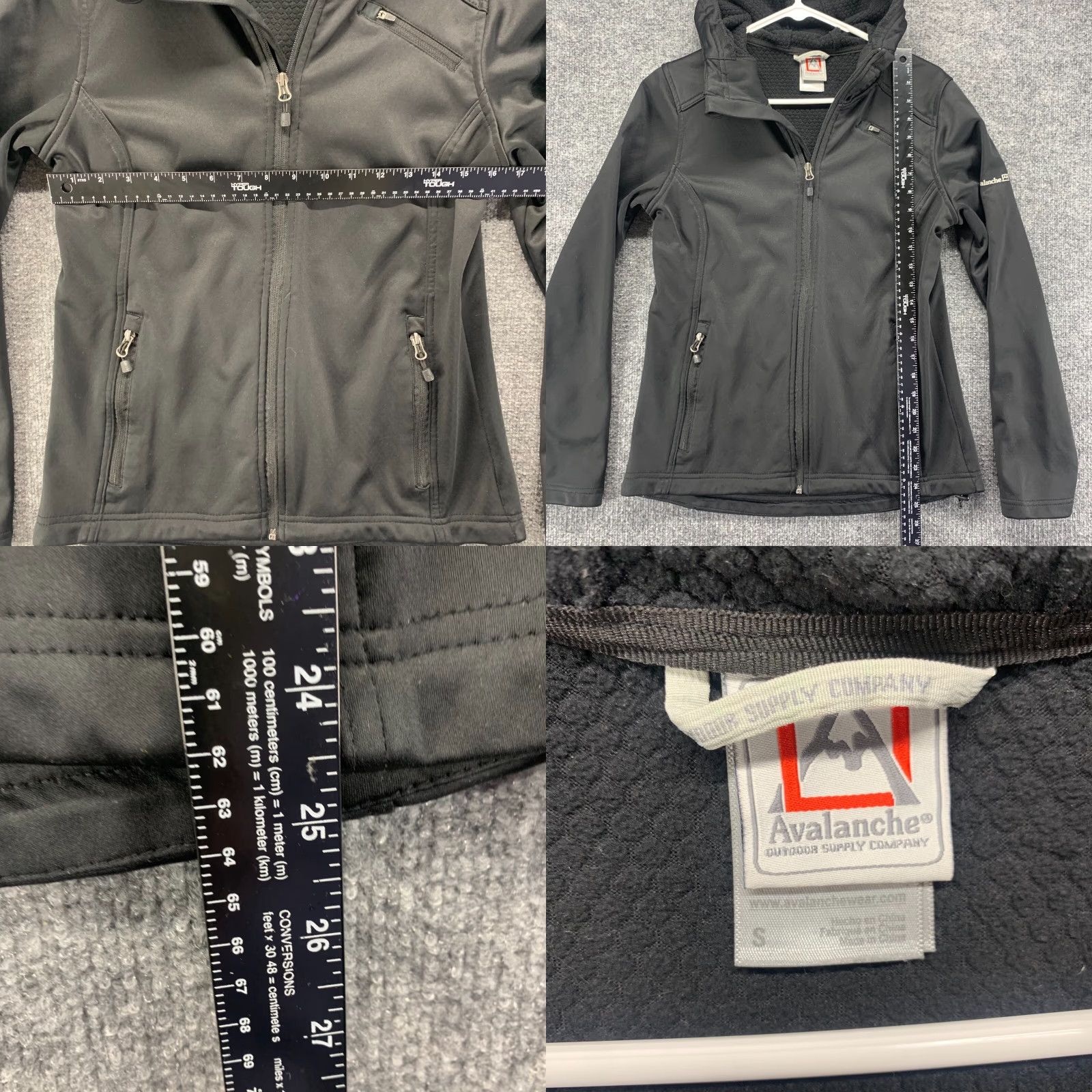 Avalanche Avalanche Jacket Womens Black Medium M Full Zip Hooded Long Sleeve Outdoor Lined Size M / US 6-8 / IT 42-44 - 8 Thumbnail