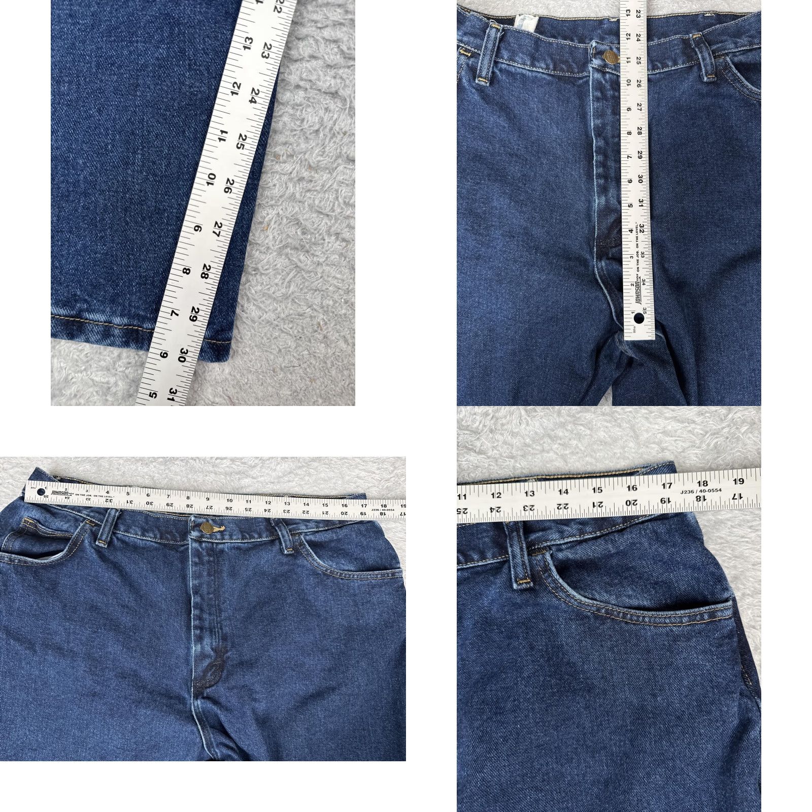 Wrangler Wrangler Jeans Womens 18X32 Straight High Rise Relaxed Blue Medium Wash 34x32 Denim 100% Cotton N/A Size 40" / US 18 - 8 Thumbnail