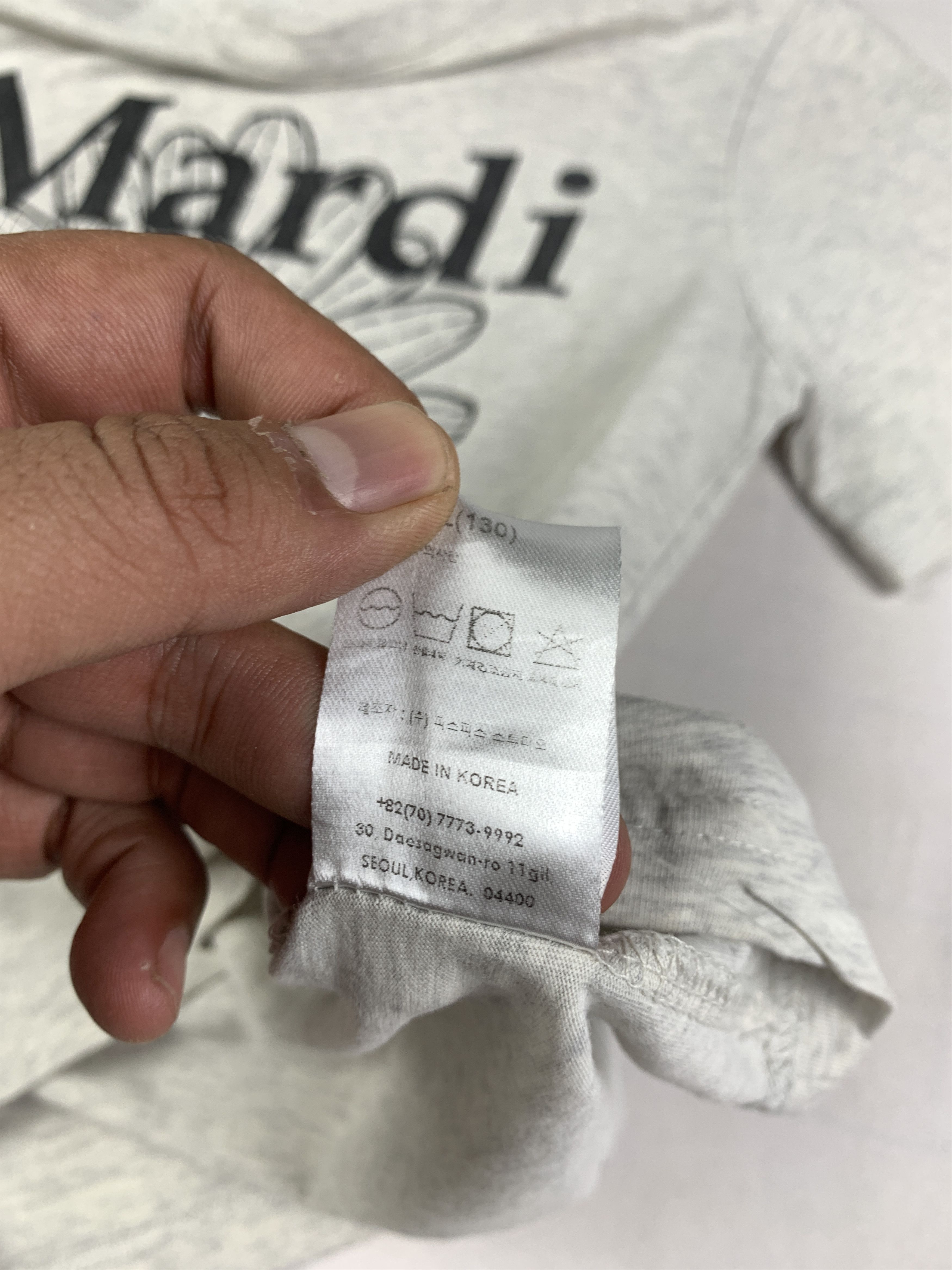 Japanese Brand Mardi Mercredi Les Petites Gray Tee (S) Size S / US 4 / IT 40 - 9 Thumbnail