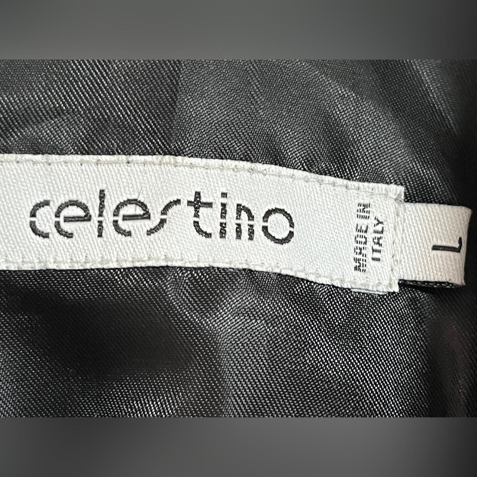 Designer Celestino Women’s Genuine Leather Trench Coat – Size L Size L / US 10 / IT 46 - 8 Thumbnail
