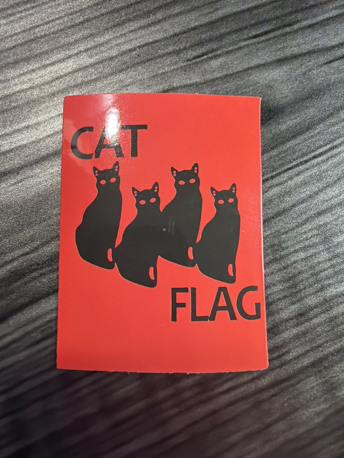 Hypebeast Cat Flag Sticker Size ONE SIZE - 1 Thumbnail