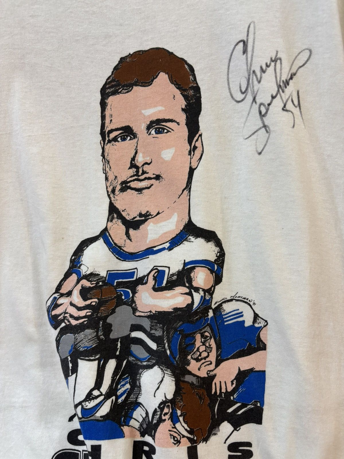 Vintage Vintage Chris Spielman 90’s Size US XL / EU 56 / 4 - 2 Thumbnail