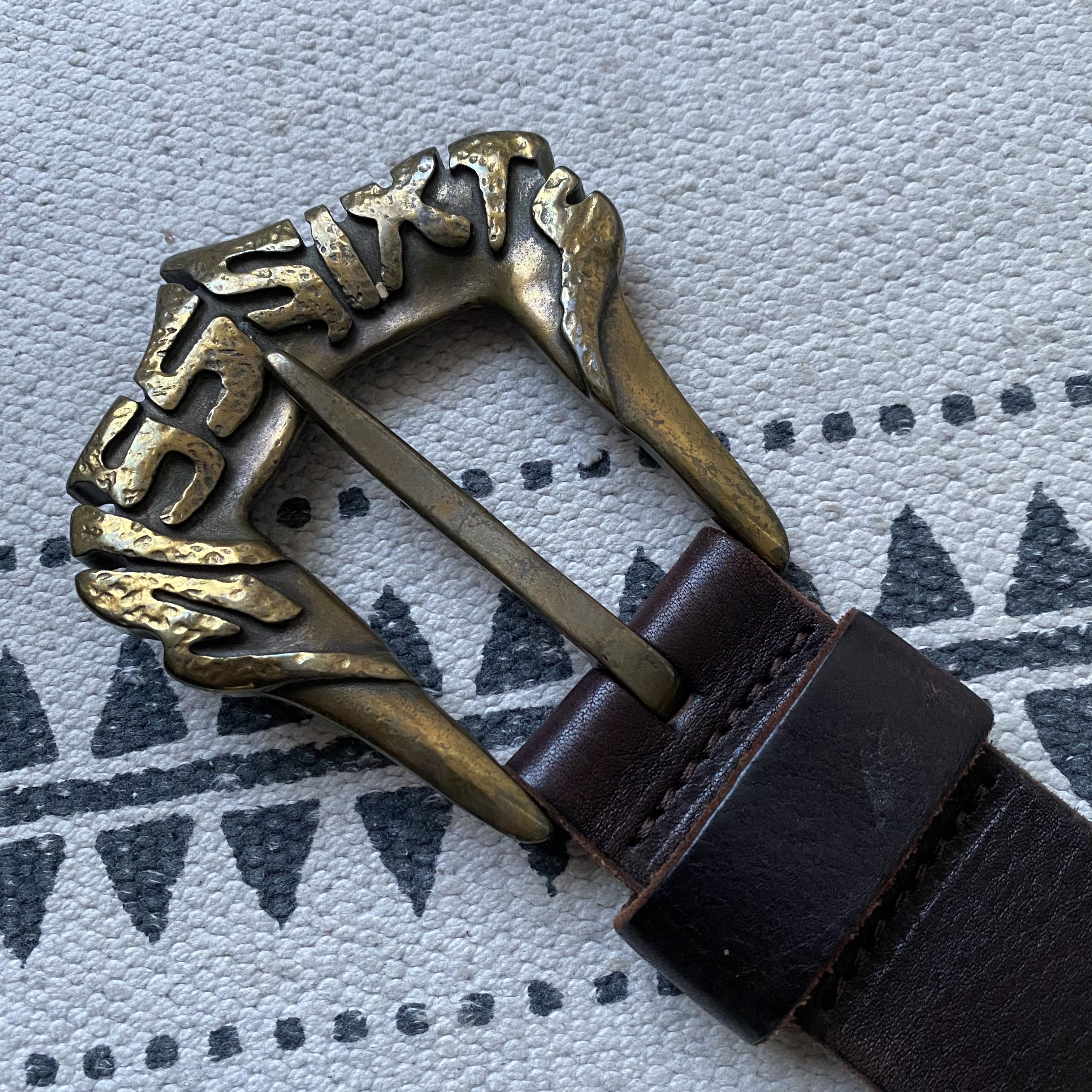Hysteric Glamour Vintage Y2K Miss Sixty Lether Belts American Westen vibe Size 32 - 3 Thumbnail