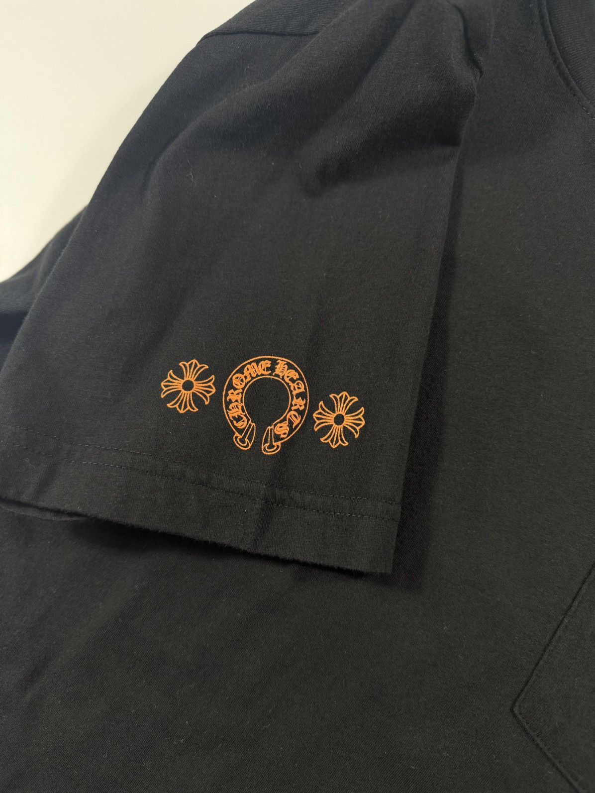 Chrome Hearts 🔥Chrome Hearts Black Hollywood Orange Patches Tee🔥 Size US L / EU 52-54 / 3 - 5 Thumbnail