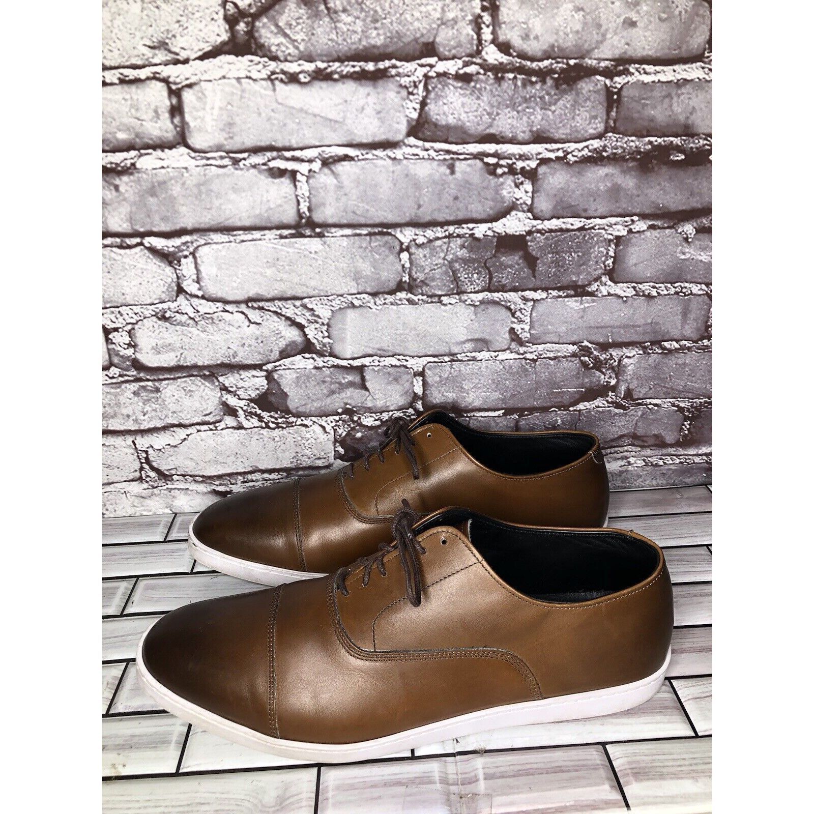 Allen Edmonds Allen Edmonds Park Avenue Brown leather Oxford Dress Sneaker Size US 13 / EU 46 - 12 Thumbnail