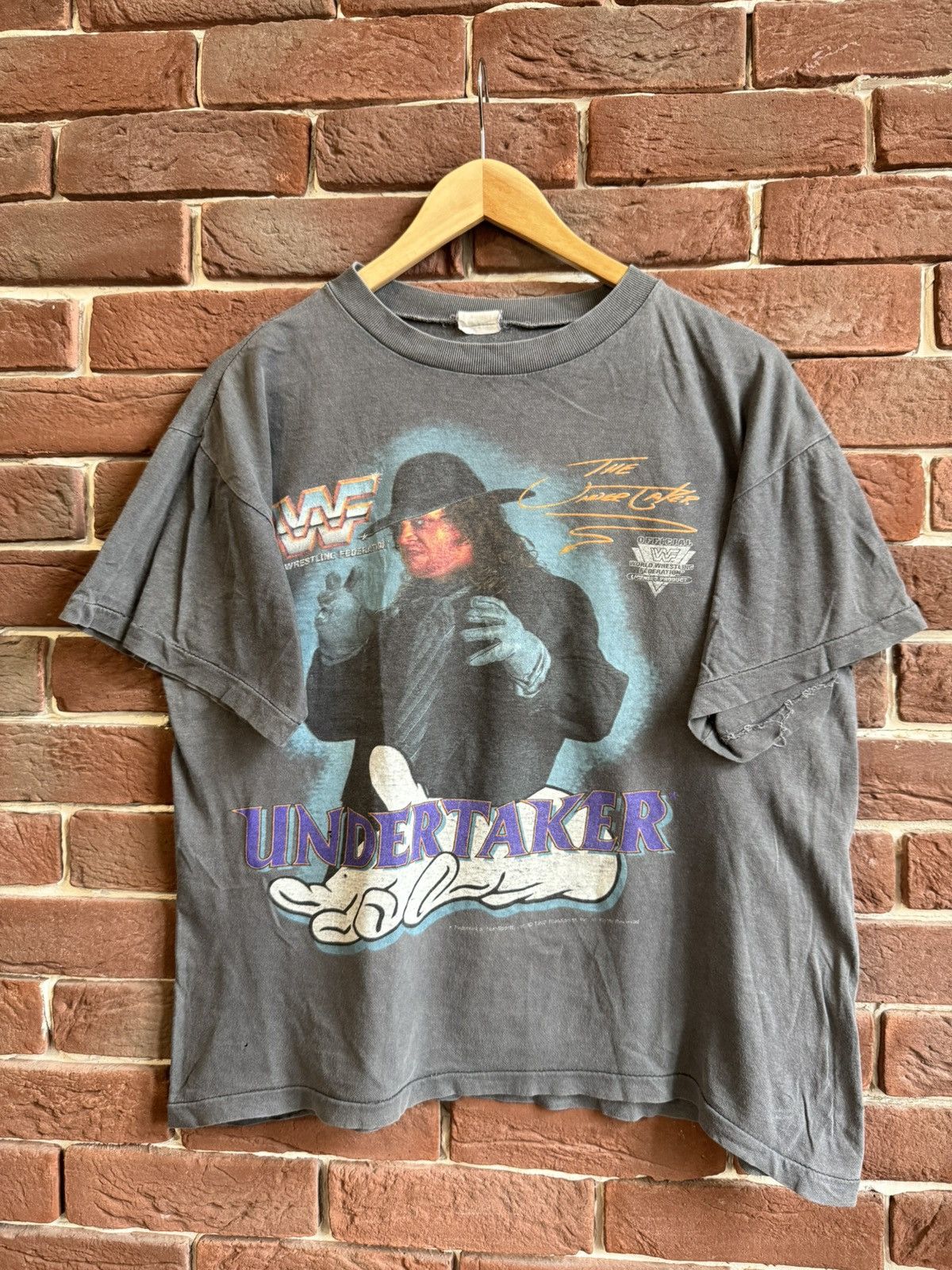 Vintage Vintage Undertaker t shirt 1992 WWF 90s WWE wrestling M Size US M / EU 48-50 / 2 - 1 Thumbnail