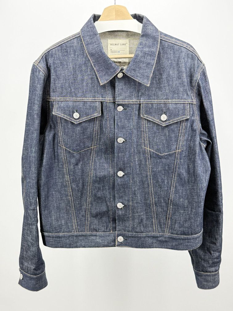 Helmut Lang FW98 Raw Denim Jacket Size US L / EU 52-54 / 3 - 1 Thumbnail
