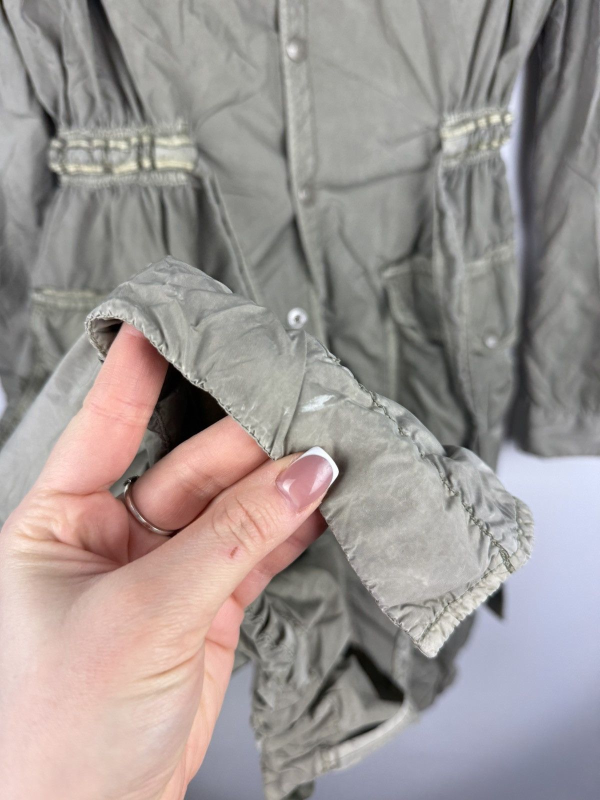 Diesel × Vintage Diesel Vintage Y2K Ladies Nylon Fishtail Hooded Parka Jacket Size M / US 6-8 / IT 42-44 - 21 Thumbnail