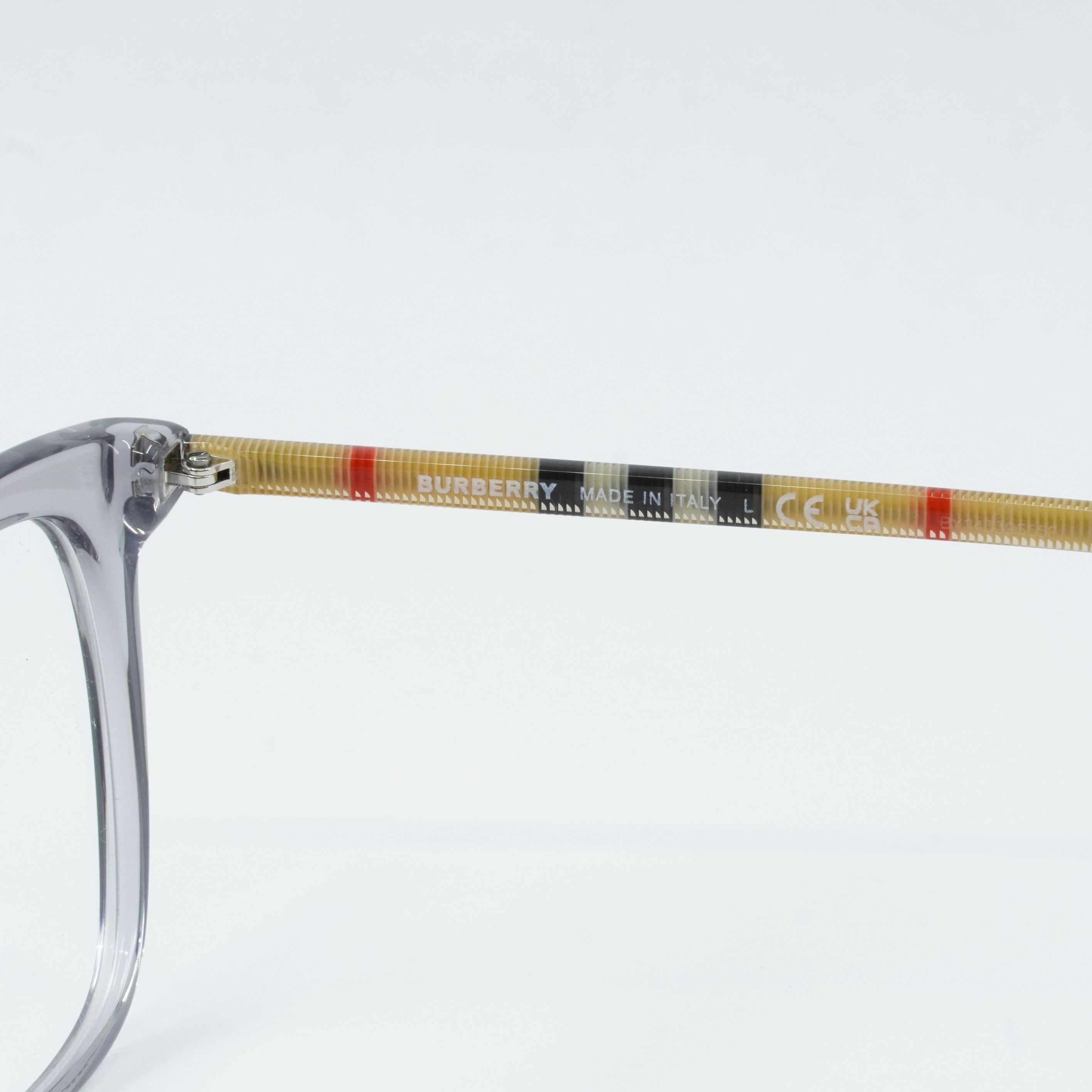 Burberry Burberry BE2390 3892 Eyeglasses Square 50mm Grey Frame Size ONE SIZE - 6 Thumbnail