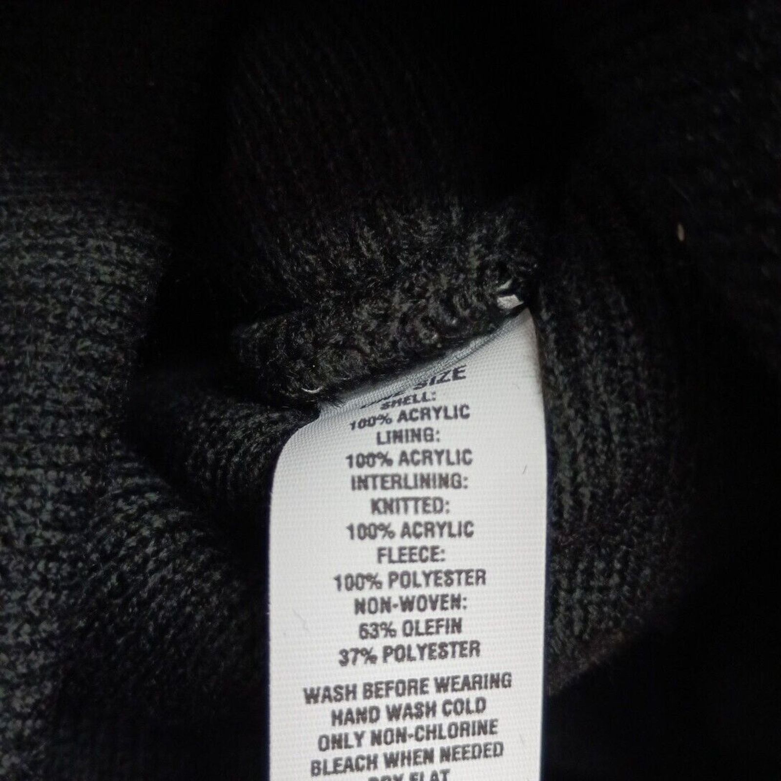 Sonoma 4 Men's Sonoma Thinsulate The Everyday Beanie Mineral Black Size ONE SIZE - 4 Thumbnail