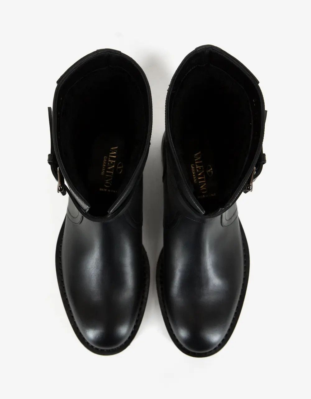 Valentino Valentino Garavani Black Leather Rockstud Boots Size US 8 / EU 41 - 3 Thumbnail