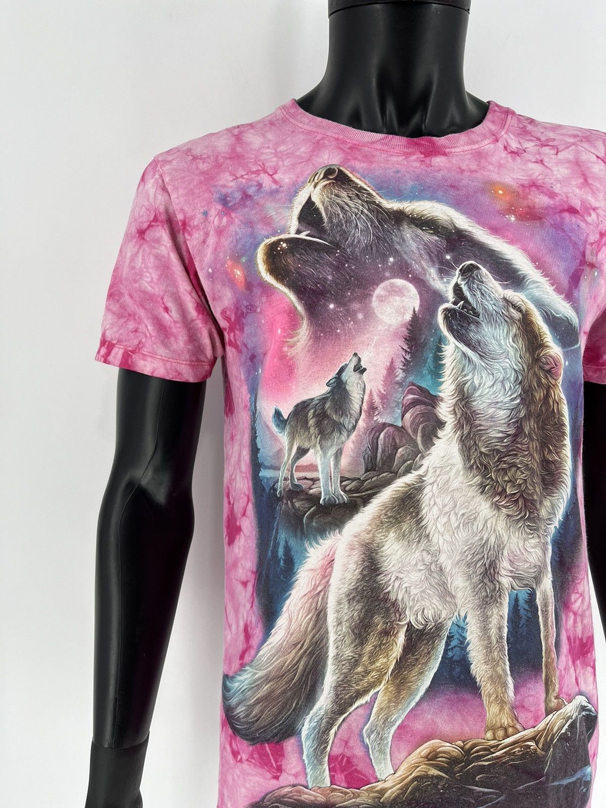 Vintage Vintage 90s Wolf Face Boxy Fit Tee WILD Dead Horror Print Size US M / EU 48-50 / 2 - 6 Thumbnail