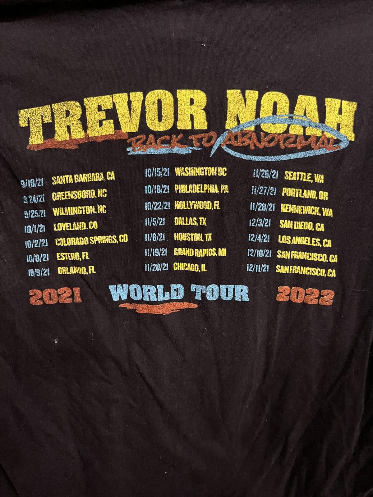Next Level Apparel Trevor Noah World Tour 2022 T-shirt - Covid Mask - M Size US M / EU 48-50 / 2 - 5 Thumbnail