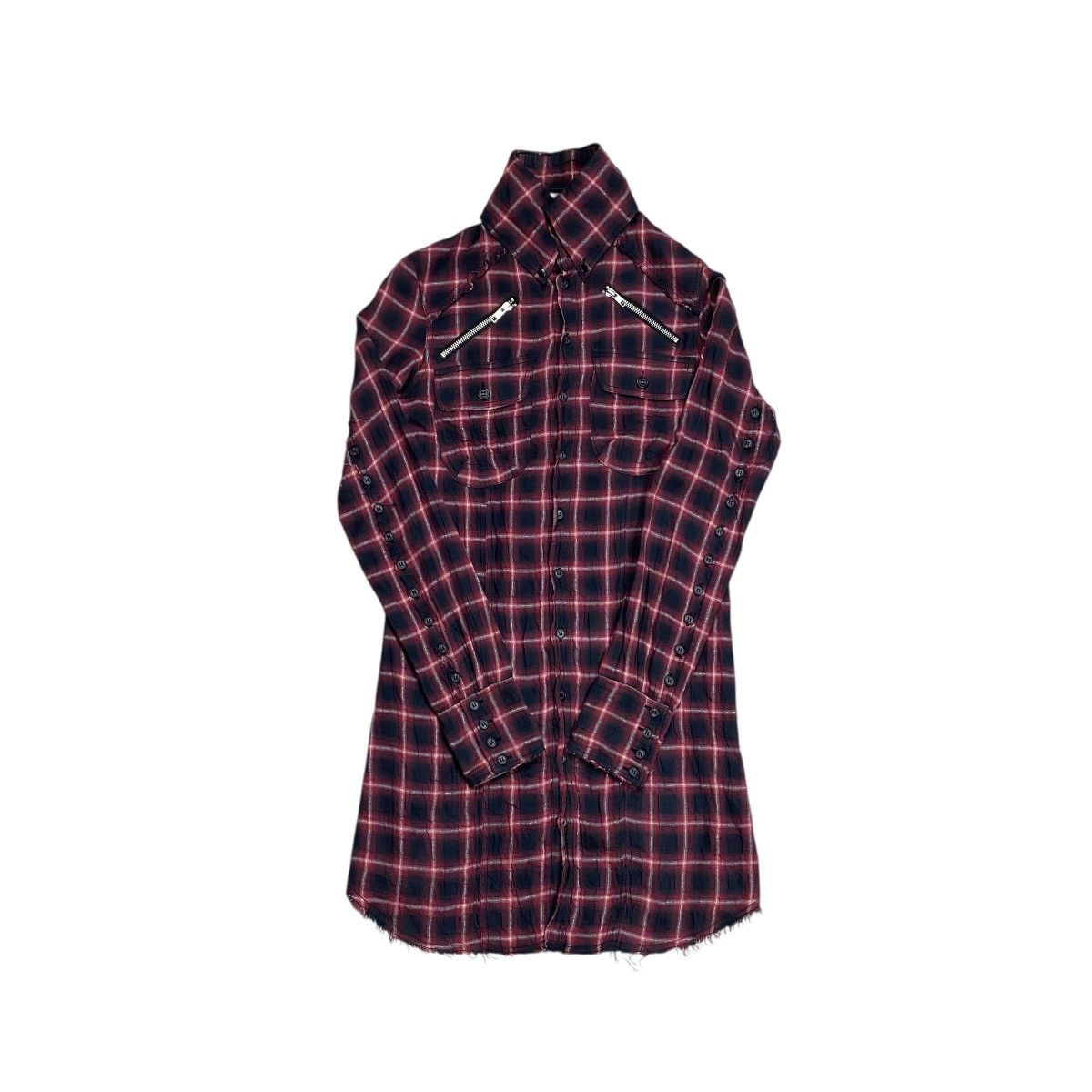 Le Grande Bleu (L.G.B.) LGB Distressed Plaid Flannel Shirts Size US XS / EU 42 / 0 - 4 Thumbnail