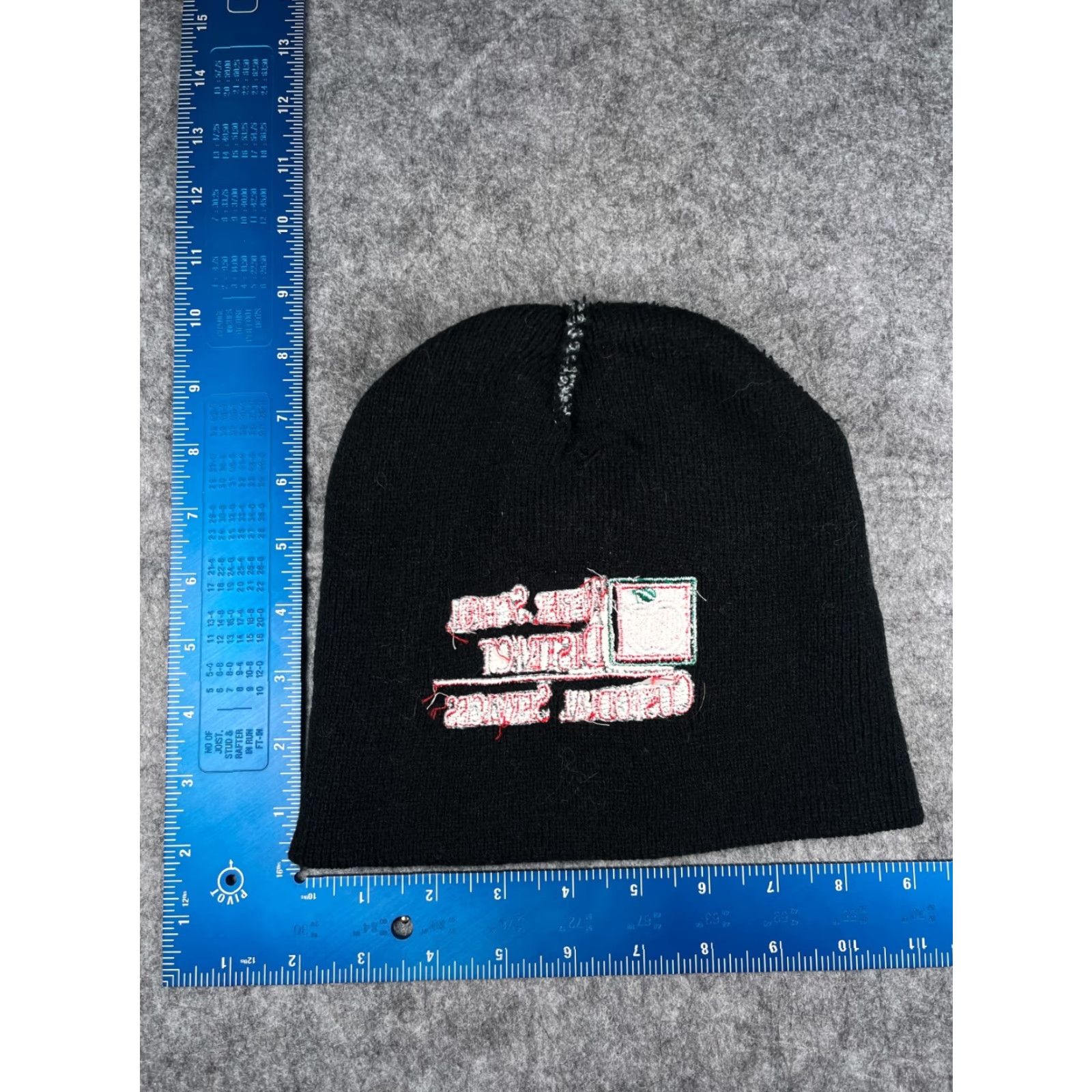 Vintage Weber School District Custodial Services Beanie Toque Adult OS Gray Acrylic Size ONE SIZE - 4 Thumbnail