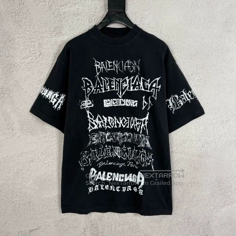 Balenciaga Balenciaga Dragon Year Limited Graffiti Printed Letter Sho Size US S / EU 44-46 / 1 - 1 Thumbnail